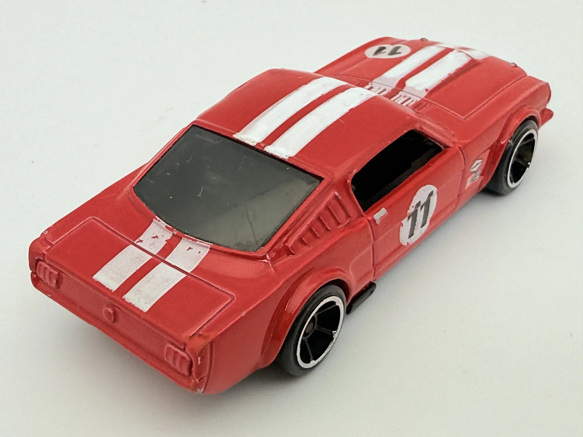 '65 Ford Mustang Fastback, Hot Wheels, Resoraki, die cast, 1:64, czerwony – zdjęcie 2