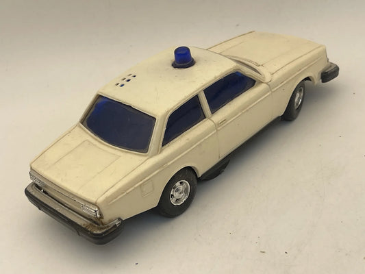 Volvo 244 Police Policja Avec 1974 Biały 1:20 Vintage Model – zdjęcie 2
