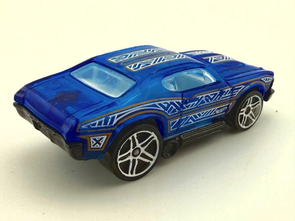 69 CHEVELLE, Hot Wheels, Resoraki, Die cast 1186 Mj., Niebieski, 1:64 – zdjęcie 2