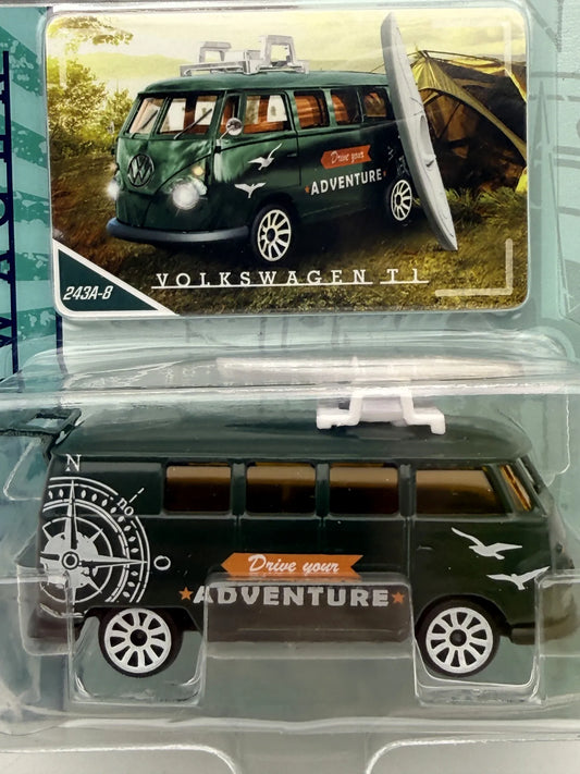 VOLKSWAGEN T1 Volkswagen Series Majorette Zielony 1:64 – zdjęcie 2