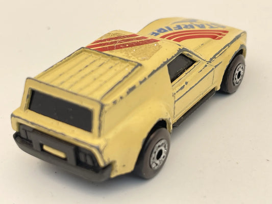 SUPER G.T., Starfire, Matchbox 1985, Die cast BR 23/24, Żółty 1:64 Resoraki – zdjęcie 2