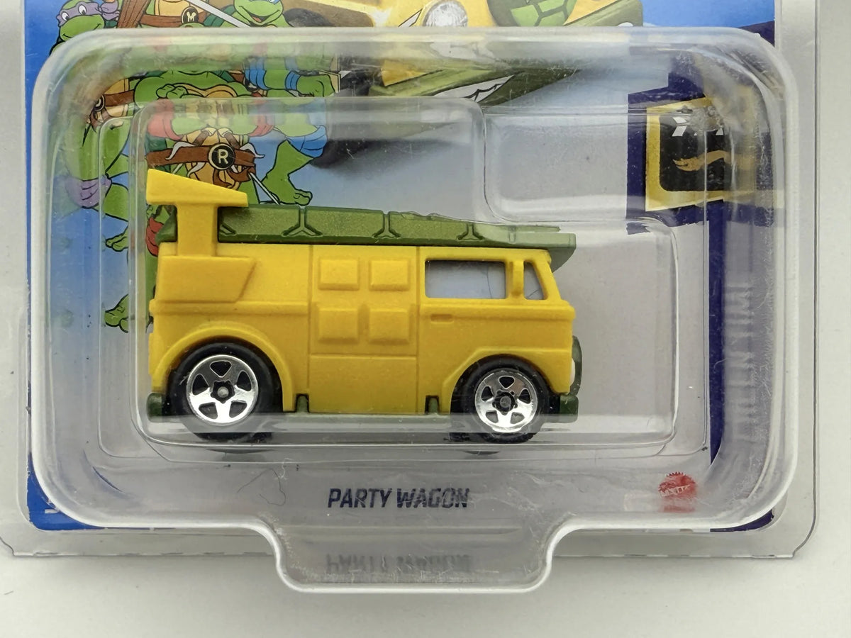PARTY WAGON Ninja Turtles Hot Wheels 2020 Żółty 1:64 Protektor – zdjęcie 2