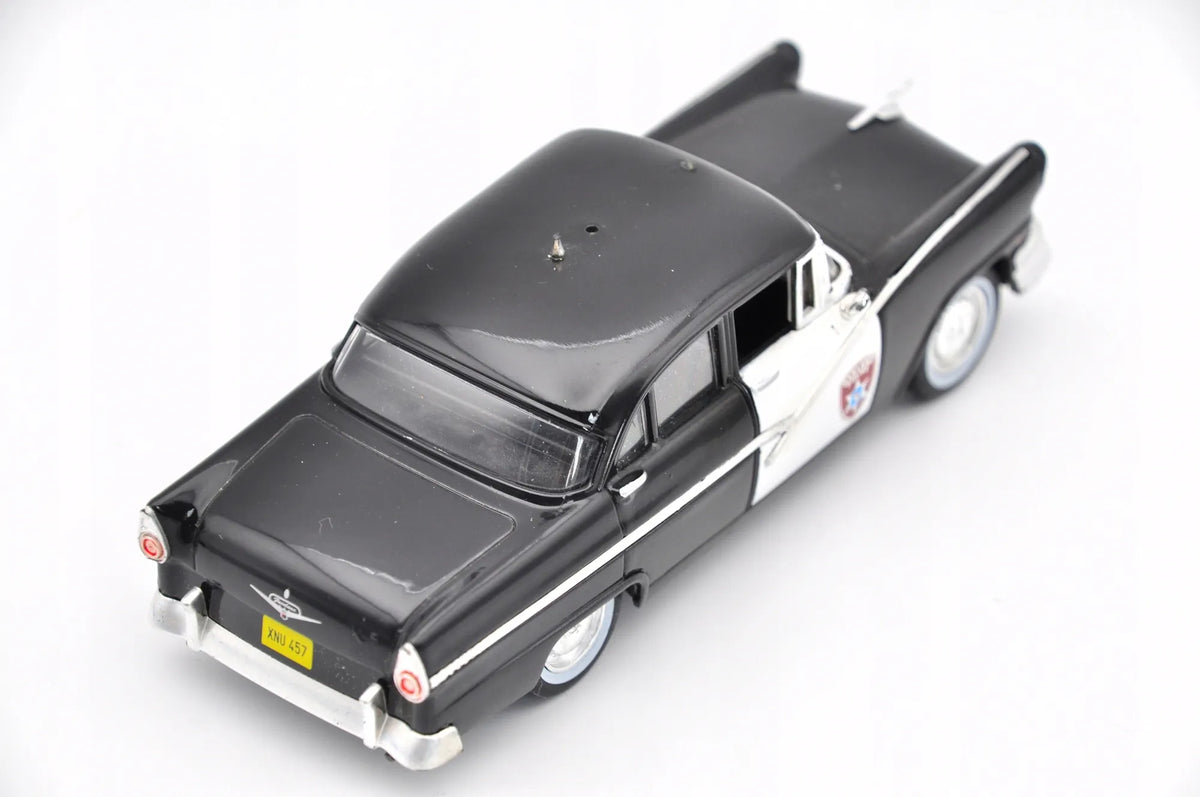 FORD FAIRLANE, Nieznana, Resoraki, Die cast 70000, Czarno-Biała, 1:43 – zdjęcie 2