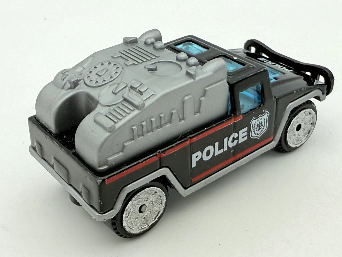 Jak Hummer Police, Pojazd Policyjny, Die cast, Resoraki, Czarny, 1:64 – zdjęcie 2