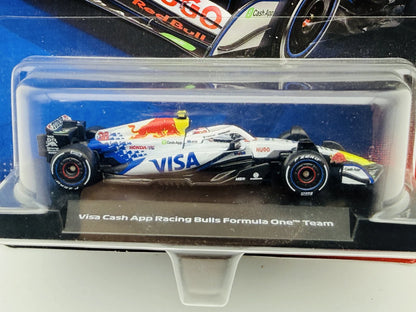 Visa Cash App Racing Bulls Hot Wheels 2025 Premium 1:64 Bolid F1 Blister – zdjęcie 2