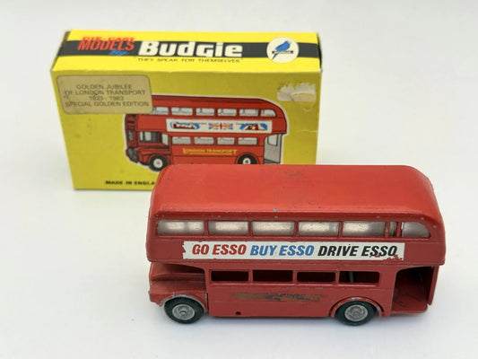 A.E.C. ROUTEMASTER London Bus Budgie 1983 Czerwony 1:43 Made in England – zdjęcie 2