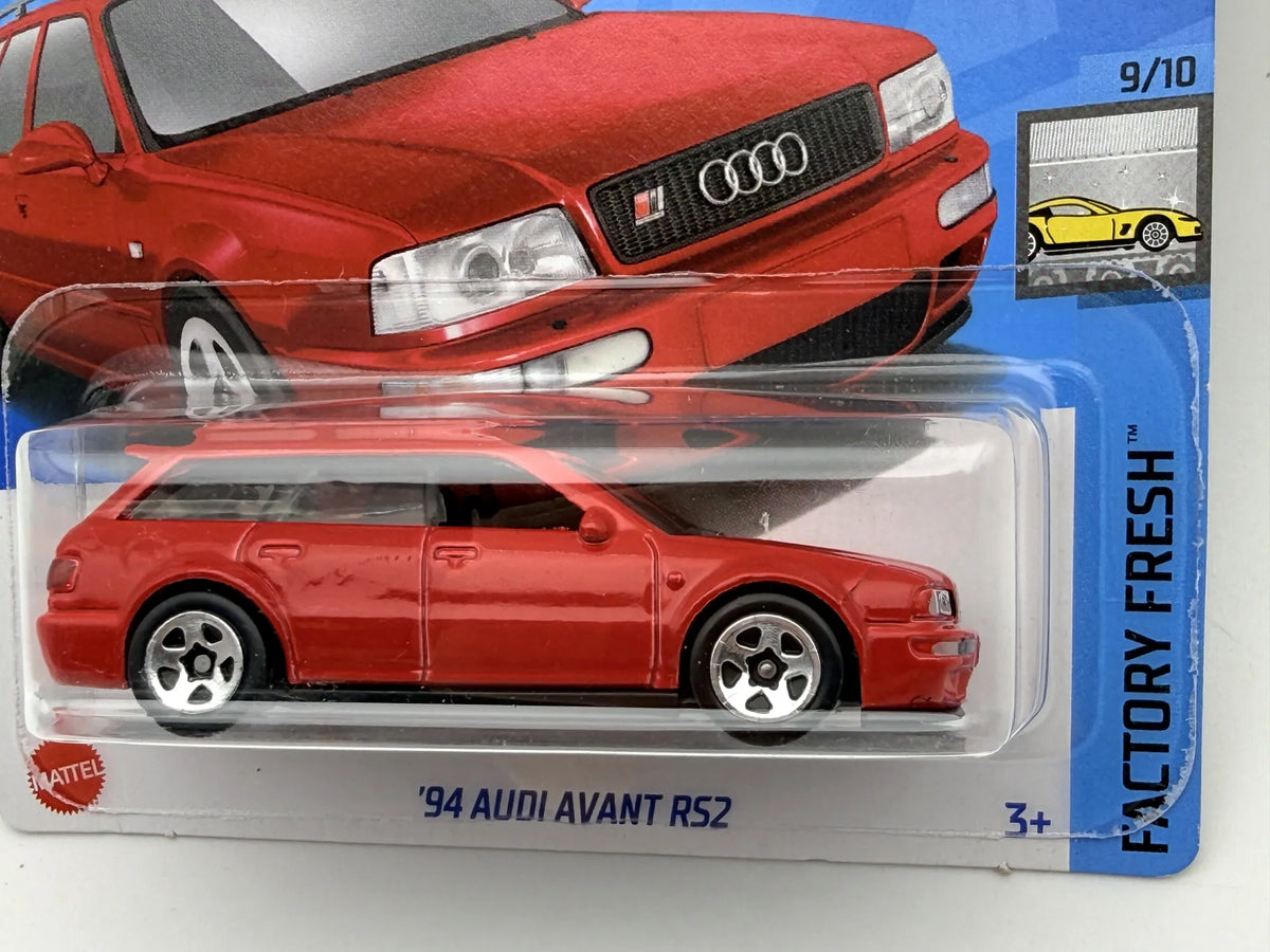 '91 AUDI AVANT RS2 Factory Fresh Hot Wheels 2024 Czerwony 1:64 + Protektor – zdjęcie 2