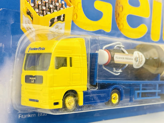 MAN Hümmer 1:87 Franken Bräu Gelb is Geil Blister Żółty Promocyjny – zdjęcie 2