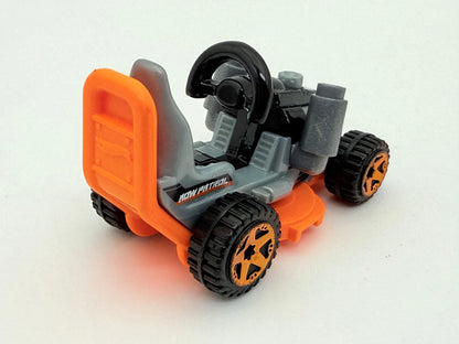 Grass Chomper, Hot Wheels 2015, die cast resoraki, szary i pomarańcz. 1:64 – zdjęcie 2