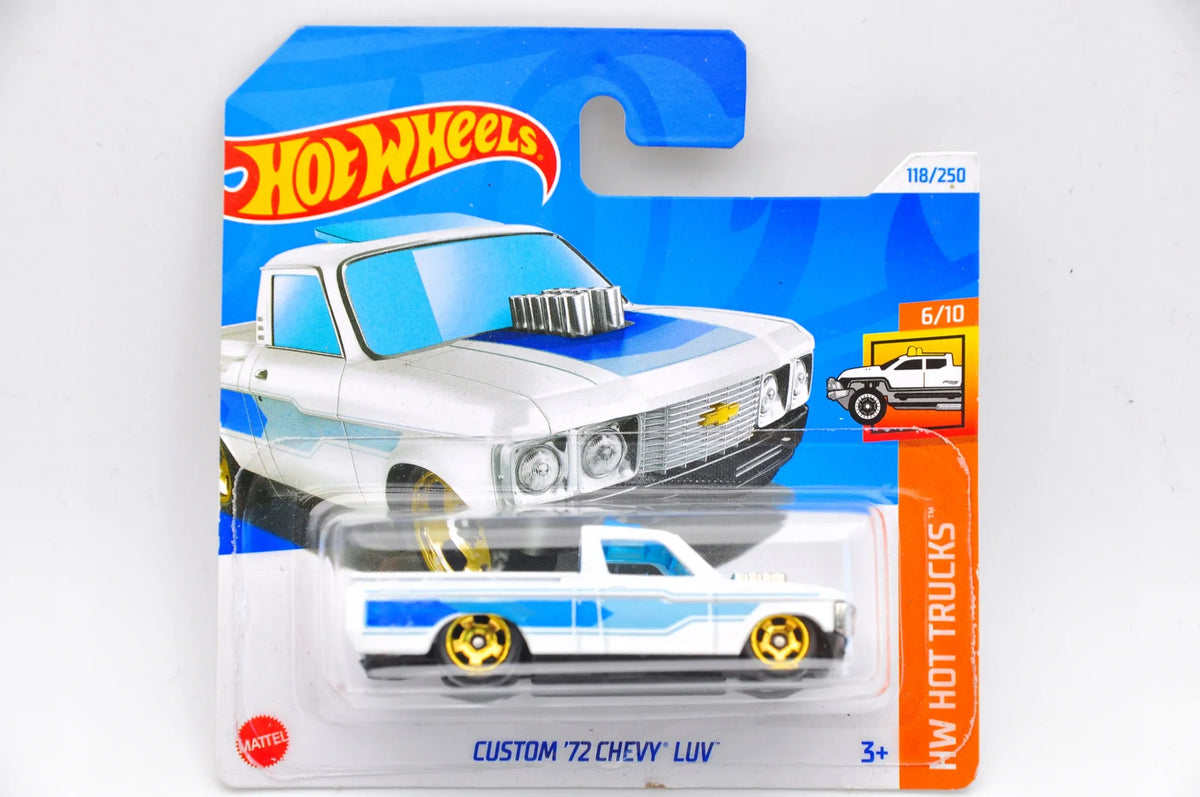 CUSTOM '72 CHEVY LUV Hot Wheels 2024 Biało-Niebieska 1:64 – zdjęcie 2