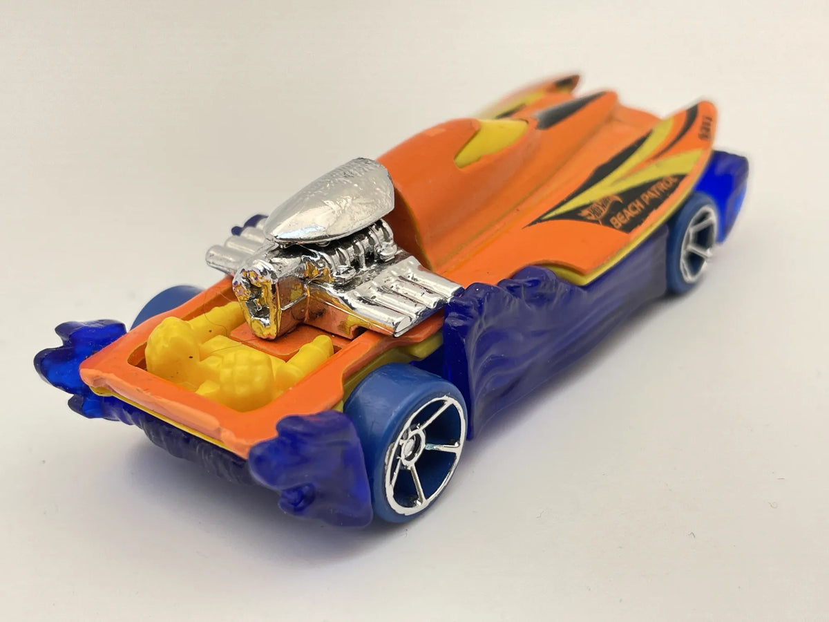 MAD SPLASH, Beach Patrol 5317, Hot Wheels 2011, Die cast 185, Pomarań. 1:64 – zdjęcie 2