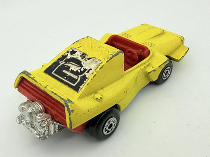 Woosh-N-Push Matchbox Żółty 1:64 Made in Anglia – zdjęcie 2