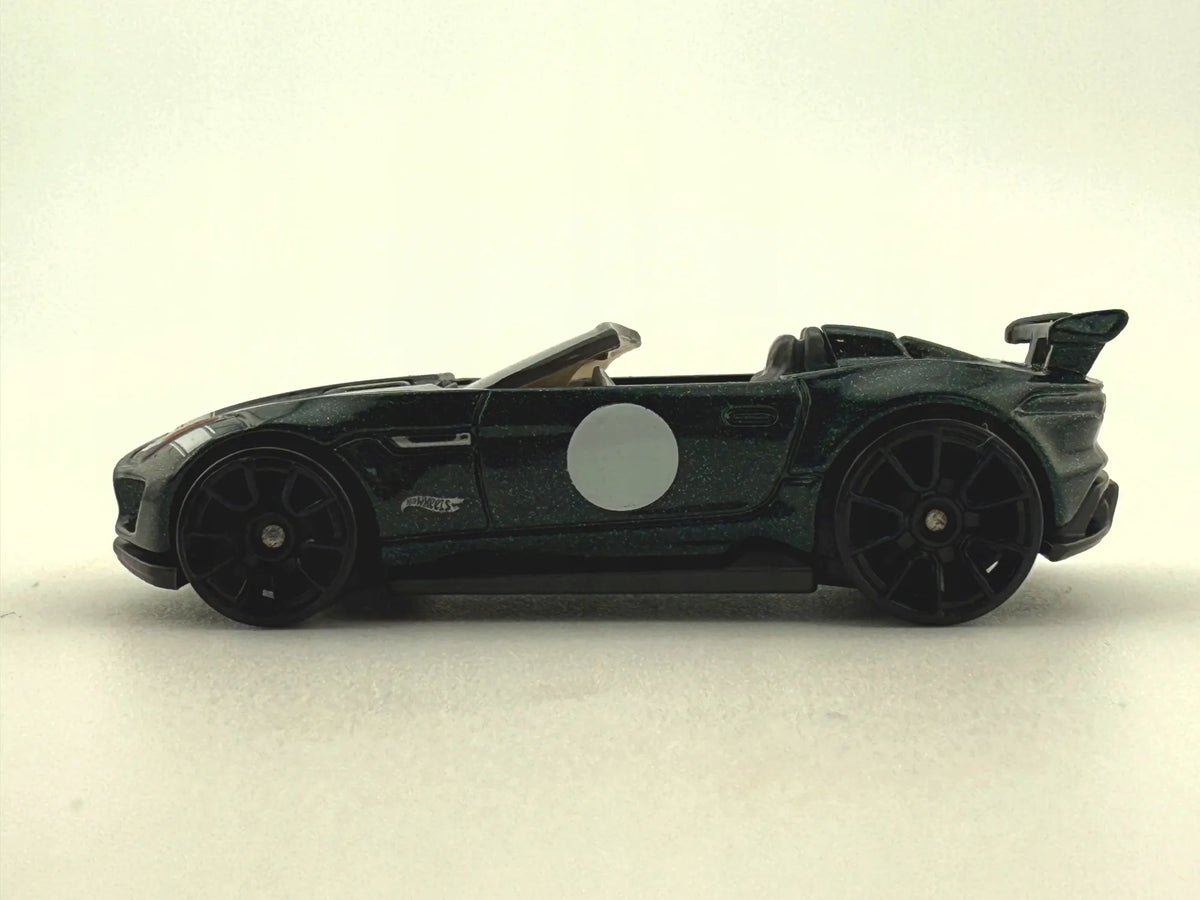 Jaguar F-Type Project 7 Mainline Hot Wheels 2015 Zielony 1:64 – zdjęcie 2