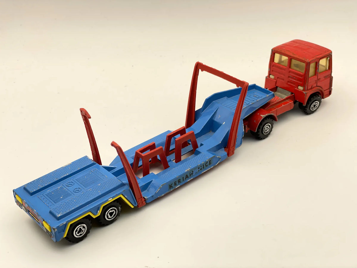 CAR TRANSPORTER Renault Saviem, Majorette, Made in France, VINTAGE, 1:60 – zdjęcie 2