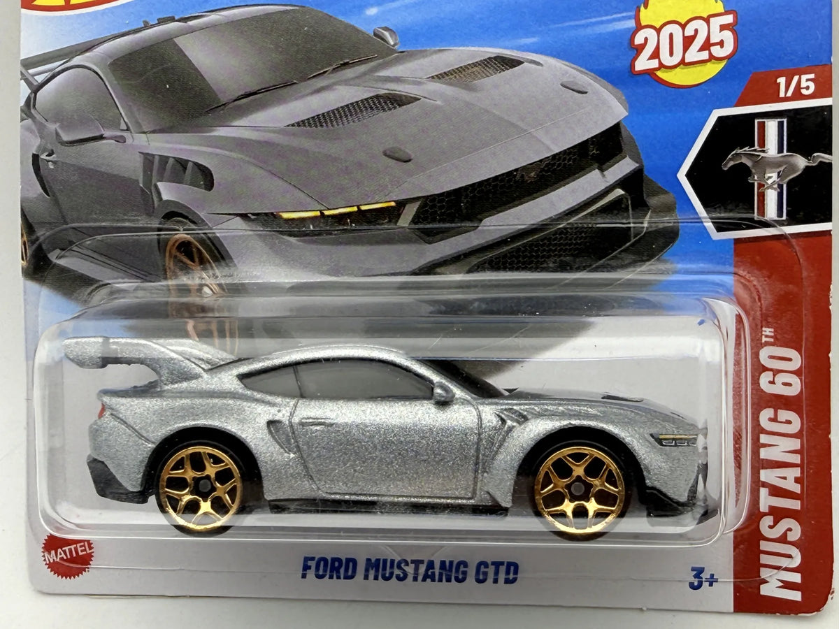 Ford Mustang Gtd Mainline Hot Wheels 2025 Srebrny 1:64 – zdjęcie 2