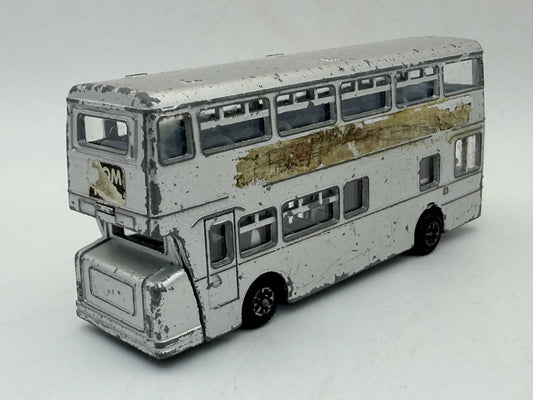Autobus Piętrowy Atlantean Bus Dinky Toys '70 Srebrny 1:70 Made in England – zdjęcie 2