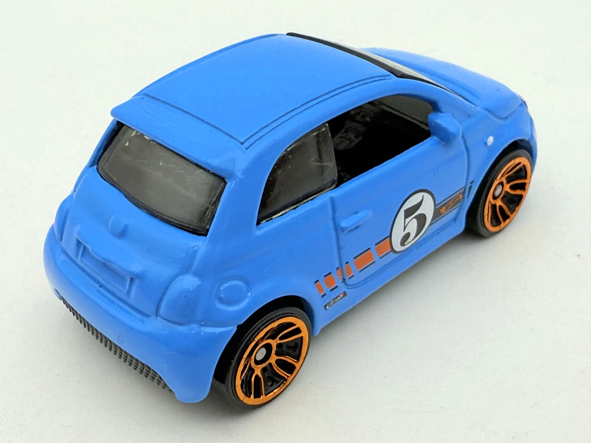 FIAT 500E, Hot Wheels 2018, Die cast FXB29, Niebieski, 1:64, Resoraki – zdjęcie 2