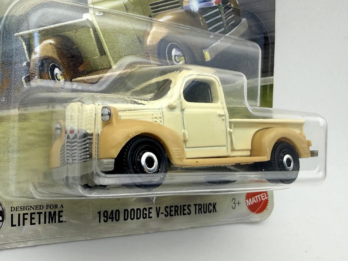 1940 DODGE V-SERIES TRUCK, Matchbox 2025 Die cast C0859 Krem. 1:64 Resoraki – zdjęcie 2