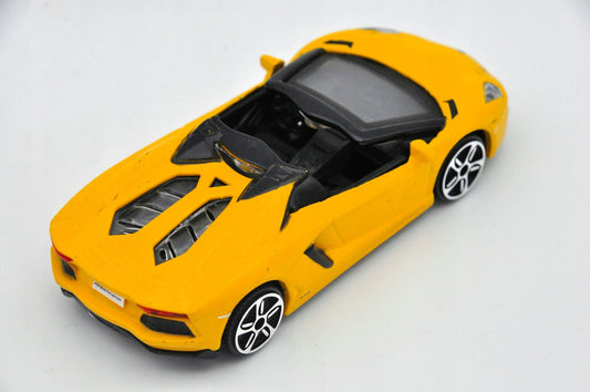 LAMBORGHINI AVENTADOR LP700-4 ROADSTER, Bburago, Die cast, Żółty, 1:45 – zdjęcie 2