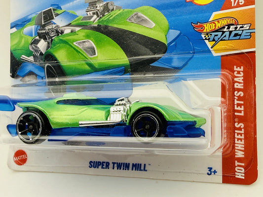 Super Twin Mill Hot Wheels 2025 Let's Race 1:64 Blister Zielony – zdjęcie 2