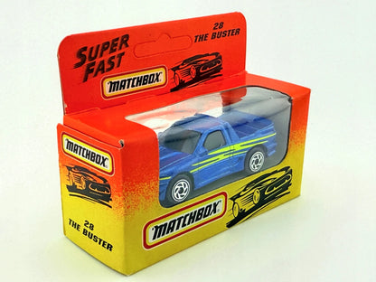 THE BUSTER, Matchbox, Resoraki, Die cast 28, Niebieski, 1:64 – zdjęcie 2