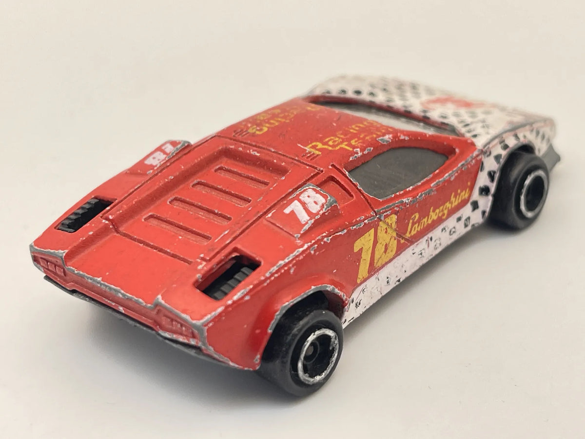 LAMBORGHINI COUNTACH, Majorette, Die cast No.237, Czerwony, 1:56, Resoraki – zdjęcie 2