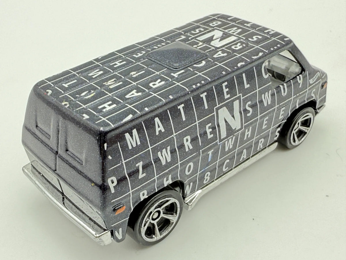 1974 VAN HW Art Cars, Hot Wheels, Die cast R7611, Ciemnoszary 1:64 Resoraki – zdjęcie 2