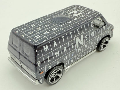 1974 VAN HW Art Cars, Hot Wheels, Die cast R7611, Ciemnoszary 1:64 Resoraki – zdjęcie 2