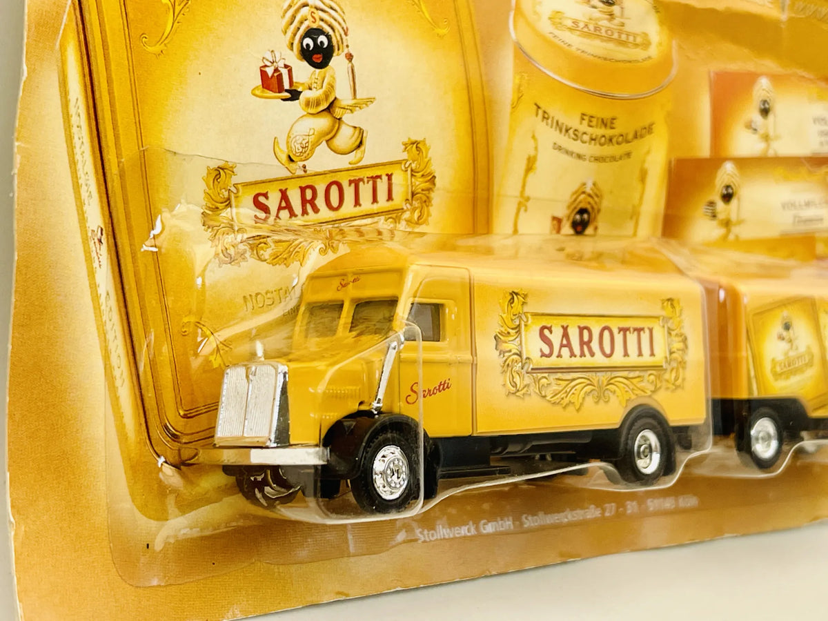 Magirus Deutz Grell 1:87 Ciężarówka Promocyjna SAROTTI Blister Żółty – zdjęcie 2