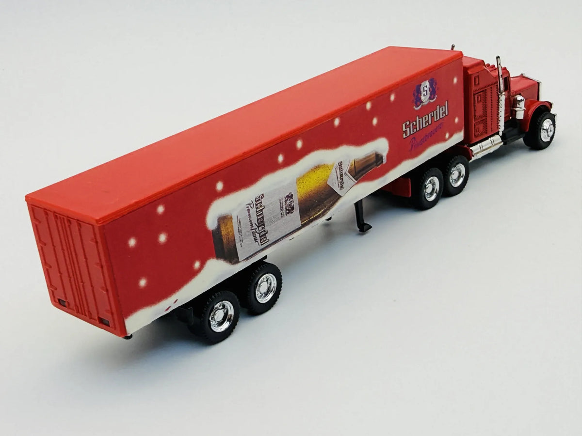 Peterbilt Hümmer Ciągnik Siodłowy Scherdel Luzak Czerwony – zdjęcie 2
