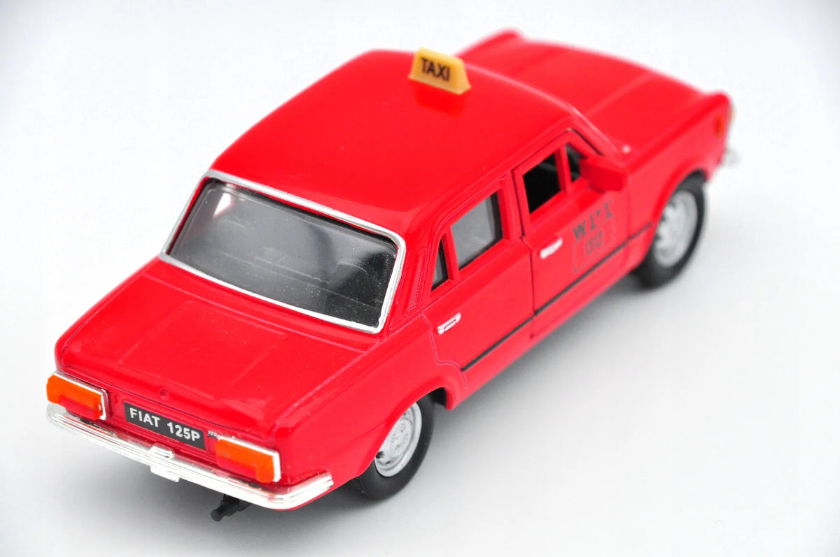 FIAT 125P, Welly, Resoraki, Die cast 42399, Czerwony, 1:34 – zdjęcie 2