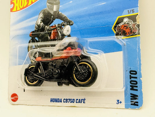 Honda CB750 Café Hot Wheels 2024 HW Moto 1:64 Motocykl Blister Czarny – zdjęcie 2