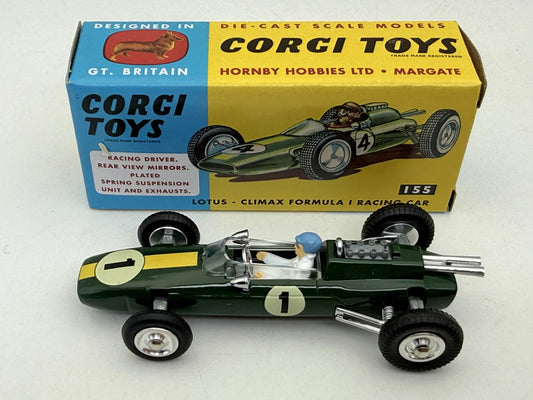 LOTUS CLIMAX FORMULA 1 Corgi Ciemnozielony 1:43 Made in United Kingdom – zdjęcie 2