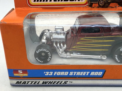 '33 FORD STREET ROD Matchbox 1997 Bordowy 1:64 – zdjęcie 2