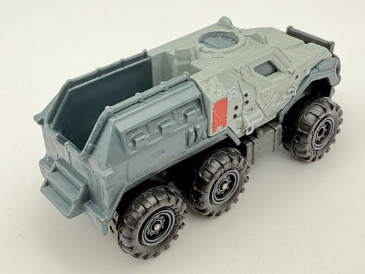 Jurassic World Armored Action Truck, Matchbox, Resoraki Die cast Szary 1:64 – zdjęcie 2