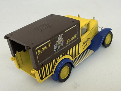 CITROEN C4F 1930, MICHELIN, Solido, Made in France, Die cast, Żółty, 1:43 – zdjęcie 2