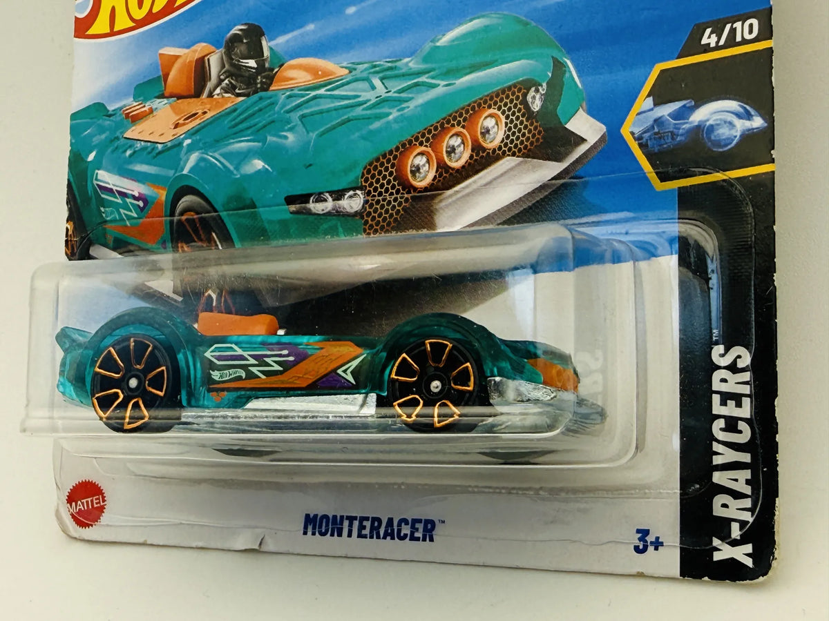 Monteracer Hot Wheels 2025 X-Raycers 1:64 Blister Turkusowy – zdjęcie 2