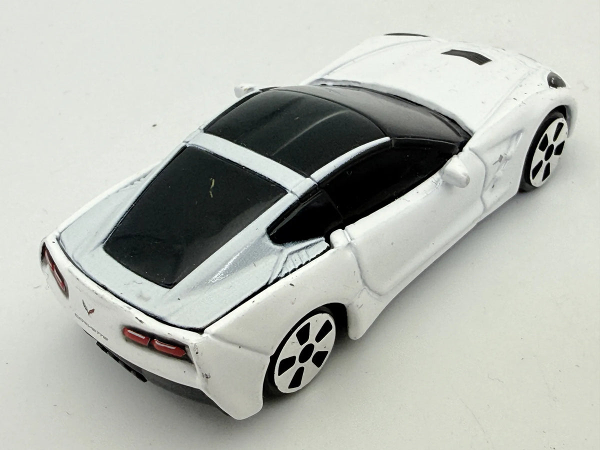 2014 CORVETTE STINGRAY, Maisto, Die cast, Biały, 1:64, Resoraki – zdjęcie 2