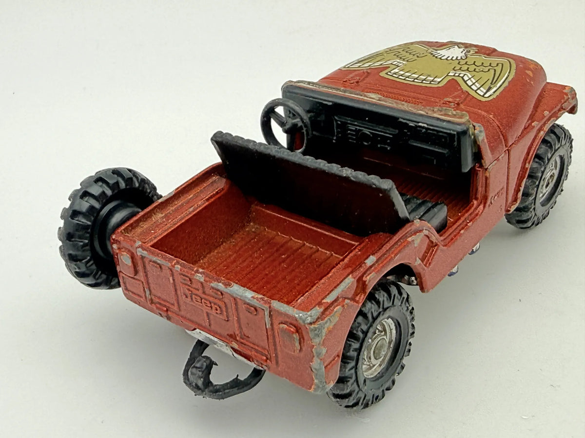JEEP CJ-5, Corgi, Made in Great Britain, Die cast 72, Czerwony, 1:43 – zdjęcie 2