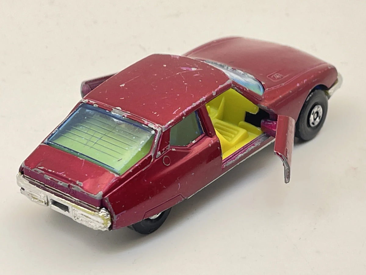 CITROEN S.M., Matchbox 1971, Made in England, Resoraki, K-33, Bordowy, 1:43 – zdjęcie 2