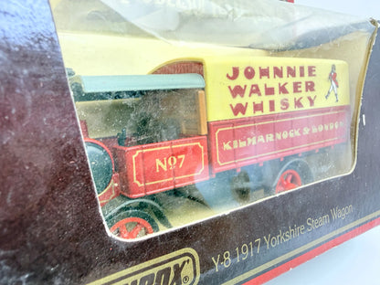1917 YORKSHIRE STEAM WAGON, Matchbox 1986, Made in Macau, Die cast Y8, 1:64 – zdjęcie 2