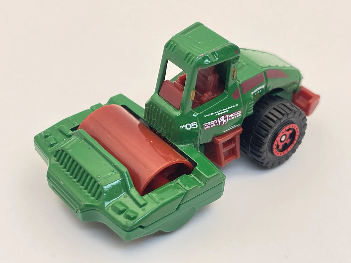 ROAD ROLLER, Matchbox 2021, Resoraki, Die cast, Zielony 1:64 – zdjęcie 2