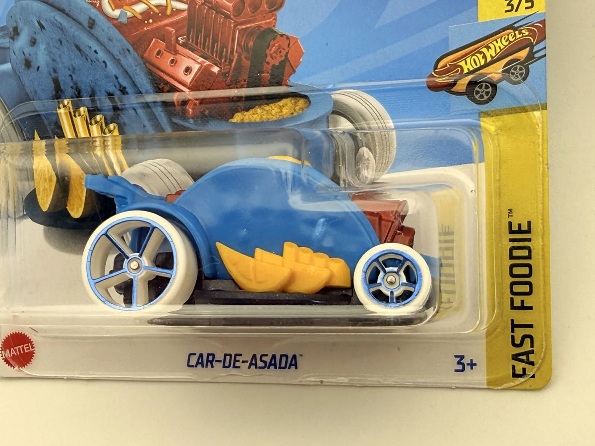 CAR-DE-ASADA Fast Foodie Hot Wheels 2024 Niebieski 1:64 – zdjęcie 2