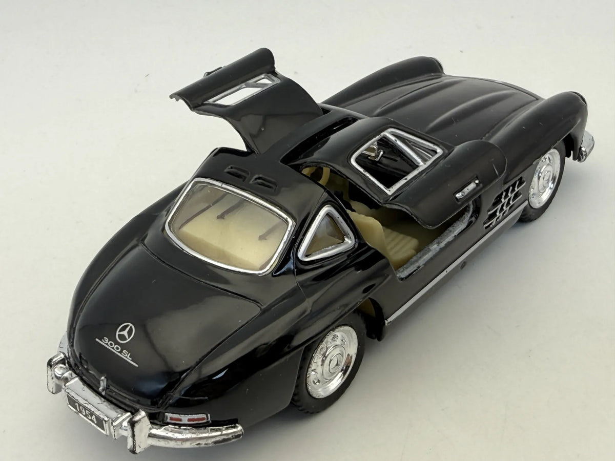 1954 MERCEDES-BENZ 300SL, Kinsmart, Die cast KT5346, Czarny, 1:33, Resoraki – zdjęcie 2