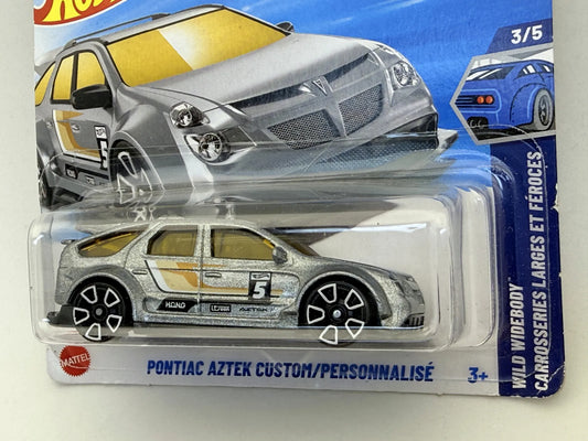 PONTIAC AZTEK CUSTOM Wild Widebody Hot Wheels 2025 Srebrny 1:64 – zdjęcie 2