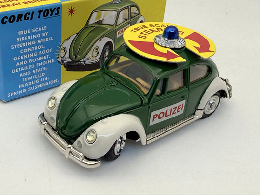 VOLKSWAGEN EUROPEAN POLIZEI 1966 Policja Corgi Zielony 1:43 – zdjęcie 2