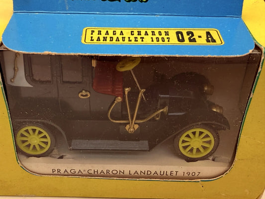 PRAGA CHARON LANDAULET 1907 IGRA '70 Czarny 1:36 Made in Czechoslovakia – zdjęcie 2