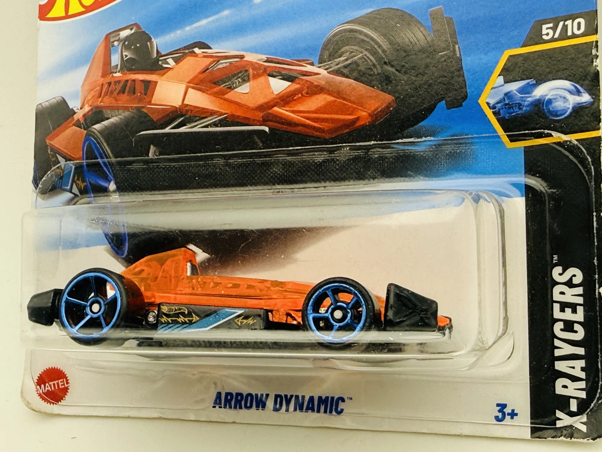 Arrow Dynamic Hot Wheels 2025 X-Raycers 1:64 Blister Pomarańczowy – zdjęcie 2