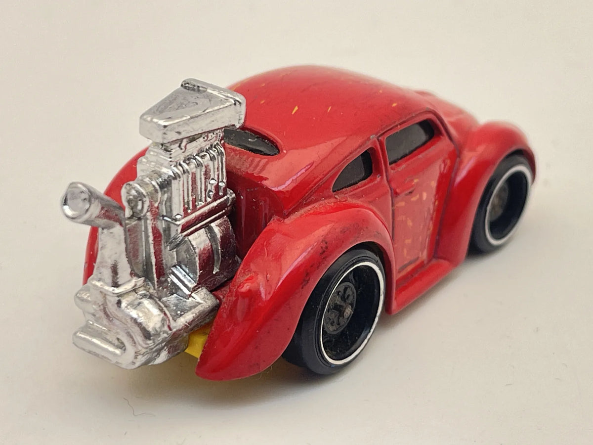 VOLKSWAGEN BEETLE, Garbus, Hot Wheels 2010, Die cast K19, Czerwony, 1:64 – zdjęcie 2