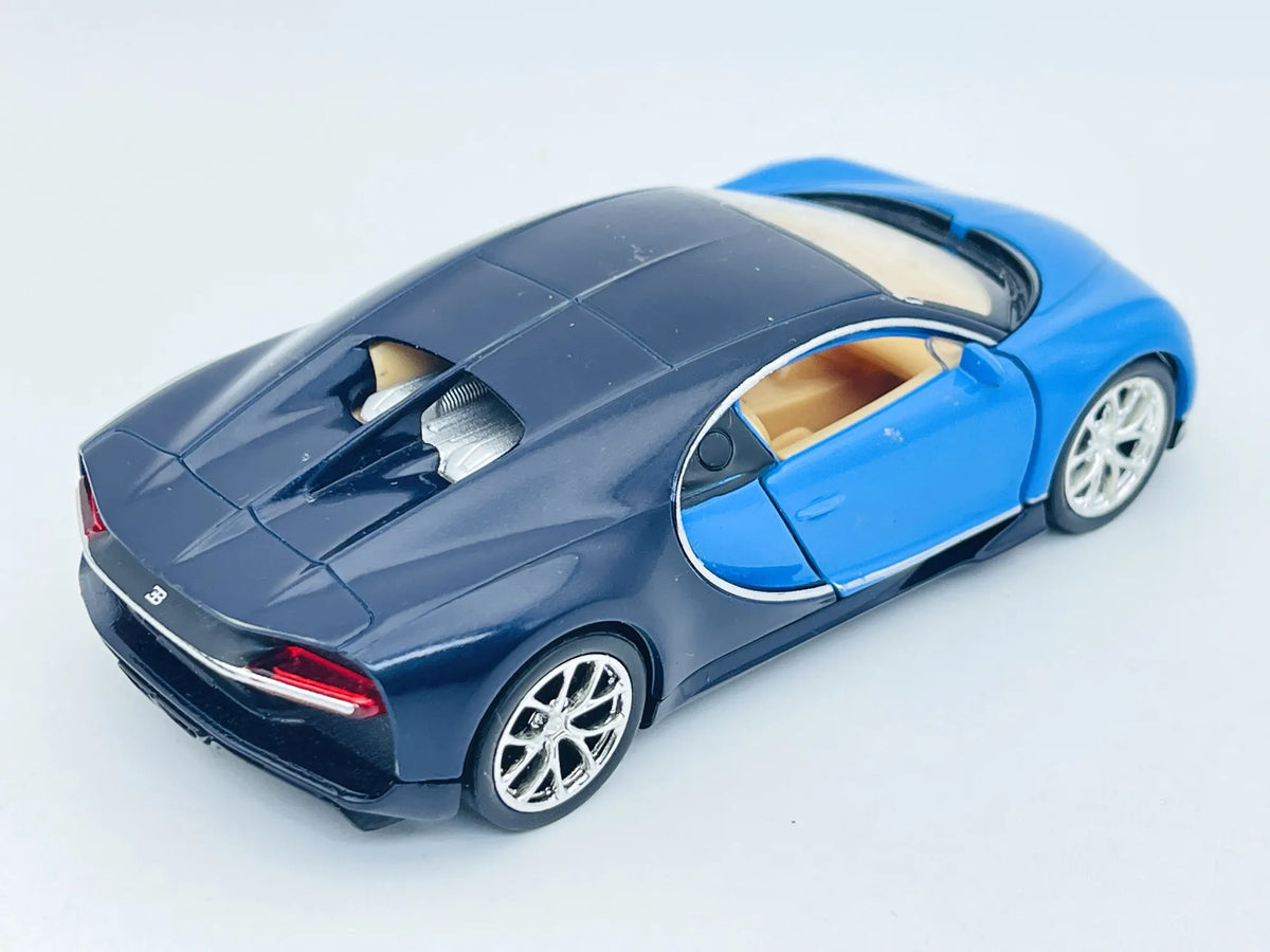 Bugatti Chiron, Welly, resoraki, die cast, 1:60 – zdjęcie 2